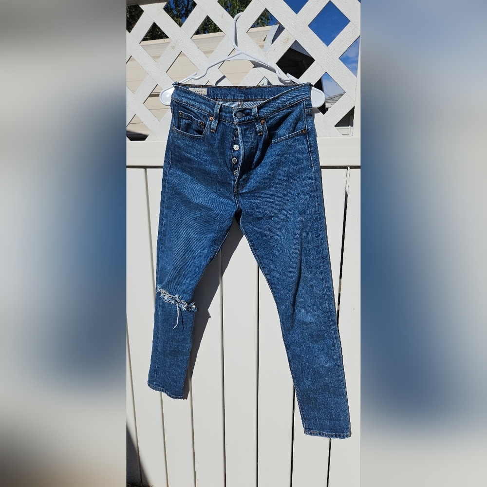 Button fly 501 Levis Jeans